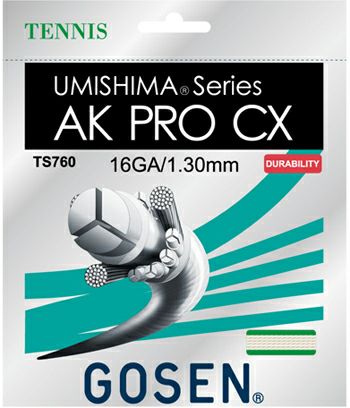 40%OFF】ゴーセン（GOSEN）ストリング ウミシマ AK PRO CX 16 20張り