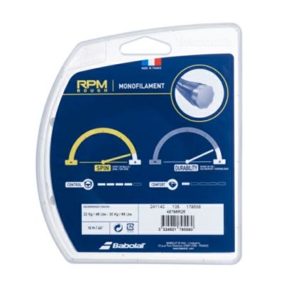 Babolat - バボラ(Babolat) 硬式テニス ストリング RPMブラスト ラフ 130 BabolaT(バボラ)】RPMブラストラフ/RPMラフ 1.25/1.30