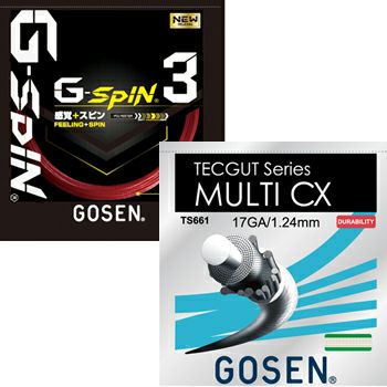 GOSEN×LAFINO CHOICE No.5】【張り上げ限定商品】GOSEN G-SPIN3(クリムゾンレッド) × G-TOUR3  1.18mm(ブラック) | テニスショップＬＡＦＩＮＯ（ラフィノ）