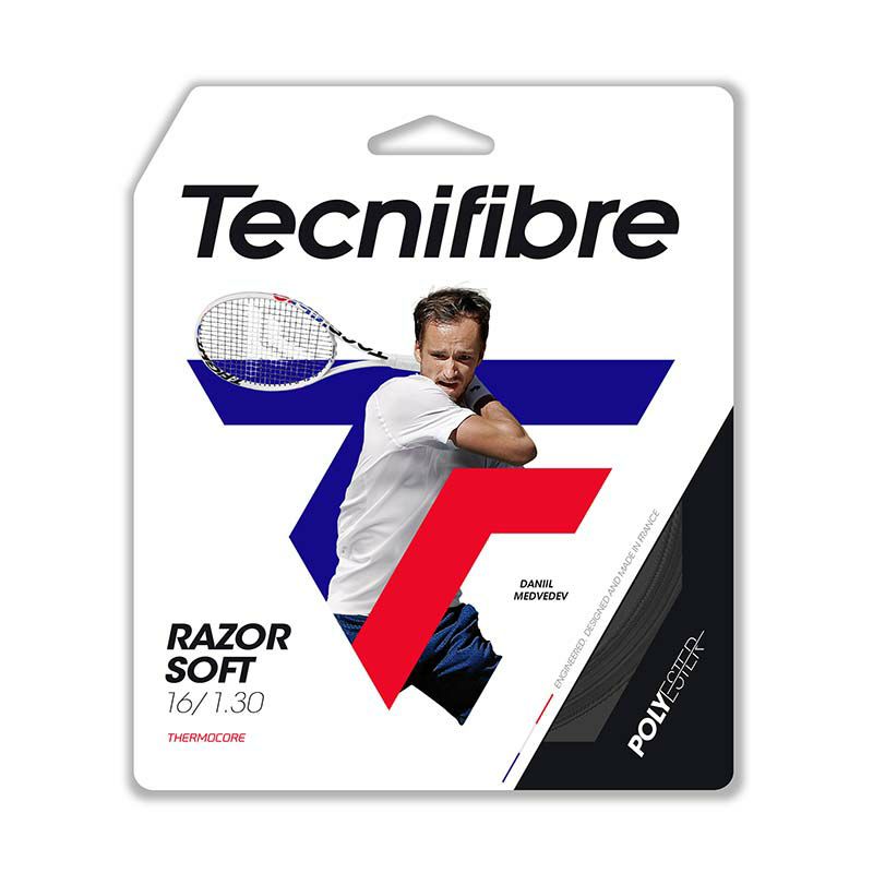 テクニファイバー(Tecnifibre) 硬式テニスストリング RAZOR SOFT (レーザーソフト) 1.20mm/1.25mm/1.30mm  (ポリエステル) テニスショップＬＡＦＩＮＯ（ラフィノ）