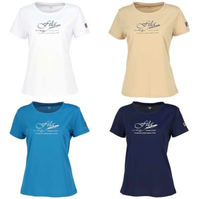 フィラテニスウエア 2024年秋TシャツL FILA フィラ テニスウェア レディース グラフィックTシャツ